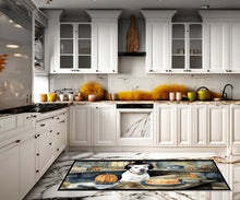 Load image into Gallery viewer, Pit Bull Terrier Fall Kitchen Pumpkins Runner Mat 28x58