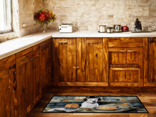 Load image into Gallery viewer, Pit Bull Terrier Fall Kitchen Pumpkins Runner Mat 28x58