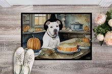 Load image into Gallery viewer, Pit Bull Terrier Fall Kitchen Pumpkins Doormat -  18x27 Decorative Floor Mat – Indoor/Outdoor Rug