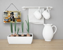 Load image into Gallery viewer, Pit Bull Terrier Fall Kitchen Pumpkins Wall or Door Hanging Prints