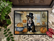 Load image into Gallery viewer, Pit Bull Terrier Fall Kitchen Pumpkins Doormat - 24x36 Decorative Floor Mat – Indoor/Outdoor Rug with Artistic Flair