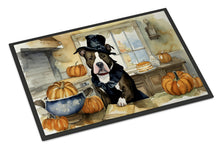 Load image into Gallery viewer, Pit Bull Terrier Fall Kitchen Pumpkins Doormat - 24x36 Decorative Floor Mat – Indoor/Outdoor Rug with Artistic Flair