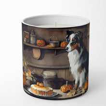 Load image into Gallery viewer, Australian Shepherd Fall Kitchen Pumpkins Decorative Soy Candle