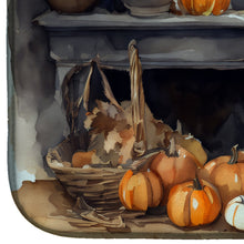Load image into Gallery viewer, Australian Terrier Fall Kitchen Pumpkins Dish Drying Mat