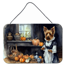 Load image into Gallery viewer, Australian Terrier Fall Kitchen Pumpkins Wall or Door Hanging Prints