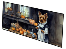 Load image into Gallery viewer, Australian Terrier Fall Kitchen Pumpkins Runner Mat 28x58