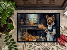 Load image into Gallery viewer, Australian Terrier Fall Kitchen Pumpkins Doormat -  18x27 Decorative Floor Mat – Indoor/Outdoor Rug