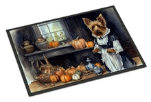 Load image into Gallery viewer, Australian Terrier Fall Kitchen Pumpkins Doormat -  18x27 Decorative Floor Mat – Indoor/Outdoor Rug