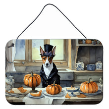 Load image into Gallery viewer, Basenji Fall Kitchen Pumpkins Wall or Door Hanging Prints