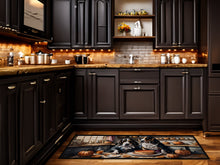 Load image into Gallery viewer, Basset Hound Fall Kitchen Pumpkins Runner Mat 28x58