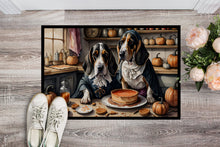 Load image into Gallery viewer, Basset Hound Fall Kitchen Pumpkins Doormat - 24x36 Decorative Floor Mat – Indoor/Outdoor Rug with Artistic Flair