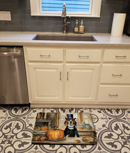 Load image into Gallery viewer, Beagle Fall Kitchen Pumpkins Memory Foam Kitchen Mat