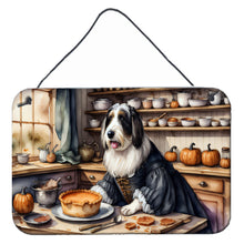 Load image into Gallery viewer, Bearded Collie Fall Kitchen Pumpkins Wall or Door Hanging Prints