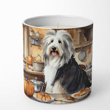 Load image into Gallery viewer, Bearded Collie Fall Kitchen Pumpkins Decorative Soy Candle