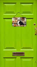 Load image into Gallery viewer, Bearded Collie Fall Kitchen Pumpkins Wall or Door Hanging Prints