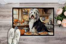 Load image into Gallery viewer, Bearded Collie Fall Kitchen Pumpkins Doormat -  18x27 Decorative Floor Mat – Indoor/Outdoor Rug