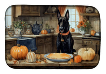Load image into Gallery viewer, Belgian Malinois Fall Kitchen Pumpkins Dish Drying Mat