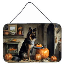 Load image into Gallery viewer, Belgian Tervuren Fall Kitchen Pumpkins Wall or Door Hanging Prints