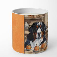 Load image into Gallery viewer, Bernese Mountain Dog Fall Kitchen Pumpkins Decorative Soy Candle