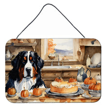 Load image into Gallery viewer, Bernese Mountain Dog Fall Kitchen Pumpkins Wall or Door Hanging Prints