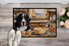 Load image into Gallery viewer, Bernese Mountain Dog Fall Kitchen Pumpkins Doormat - 24x36 Decorative Floor Mat – Indoor/Outdoor Rug with Artistic Flair
