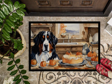 Load image into Gallery viewer, Bernese Mountain Dog Fall Kitchen Pumpkins Doormat -  18x27 Decorative Floor Mat – Indoor/Outdoor Rug