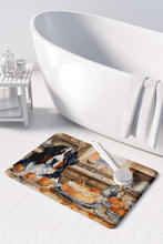 Load image into Gallery viewer, Bernese Mountain Dog Fall Kitchen Pumpkins Memory Foam Kitchen Mat