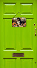 Load image into Gallery viewer, Bernese Mountain Dog Fall Kitchen Pumpkins Wall or Door Hanging Prints