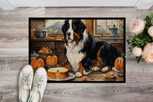 Load image into Gallery viewer, Bernese Mountain Dog Fall Kitchen Pumpkins Doormat - 24x36 Decorative Floor Mat – Indoor/Outdoor Rug with Artistic Flair
