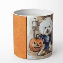 Load image into Gallery viewer, Bichon Frise Fall Kitchen Pumpkins Decorative Soy Candle