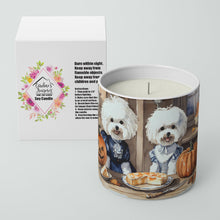 Load image into Gallery viewer, Bichon Frise Fall Kitchen Pumpkins Decorative Soy Candle