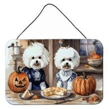 Load image into Gallery viewer, Bichon Frise Fall Kitchen Pumpkins Wall or Door Hanging Prints