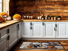 Load image into Gallery viewer, Bichon Frise Fall Kitchen Pumpkins Runner Mat 28x58