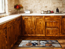 Load image into Gallery viewer, Bichon Frise Fall Kitchen Pumpkins Runner Mat 28x58
