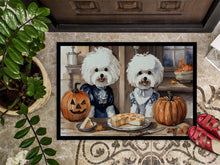 Load image into Gallery viewer, Bichon Frise Fall Kitchen Pumpkins Doormat -  18x27 Decorative Floor Mat – Indoor/Outdoor Rug