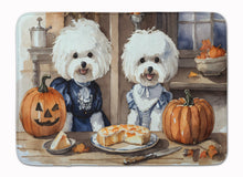 Load image into Gallery viewer, Bichon Frise Fall Kitchen Pumpkins Memory Foam Kitchen Mat
