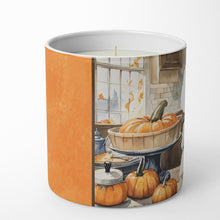 Load image into Gallery viewer, Bichon Frise Fall Kitchen Pumpkins Decorative Soy Candle