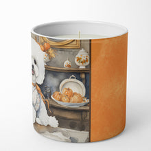 Load image into Gallery viewer, Bichon Frise Fall Kitchen Pumpkins Decorative Soy Candle