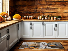 Load image into Gallery viewer, Bichon Frise Fall Kitchen Pumpkins Runner Mat 28x58