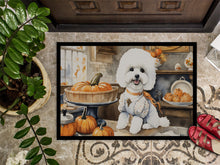 Load image into Gallery viewer, Bichon Frise Fall Kitchen Pumpkins Doormat -  18x27 Decorative Floor Mat – Indoor/Outdoor Rug
