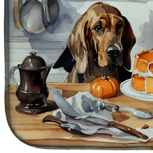 Load image into Gallery viewer, Bloodhound Fall Kitchen Pumpkins Dish Drying Mat