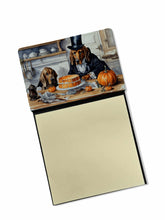 Load image into Gallery viewer, Bloodhound Fall Kitchen Pumpkins Sticky Note Holder- Refiilable Desk Accessory Note Pad