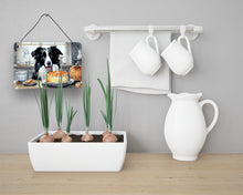 Load image into Gallery viewer, Border Collie Fall Kitchen Pumpkins Wall or Door Hanging Prints
