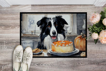 Load image into Gallery viewer, Border Collie Fall Kitchen Pumpkins Doormat - 24x36 Decorative Floor Mat – Indoor/Outdoor Rug with Artistic Flair