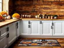 Load image into Gallery viewer, Border Terrier Fall Kitchen Pumpkins Runner Mat 28x58