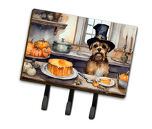 Load image into Gallery viewer, Border Terrier Fall Kitchen Pumpkins Leash or Key Holder