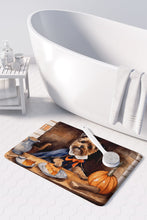 Load image into Gallery viewer, Border Terrier Fall Kitchen Pumpkins Memory Foam Kitchen Mat