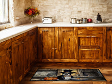 Load image into Gallery viewer, Boston Terrier Fall Kitchen Pumpkins Runner Mat 28x58