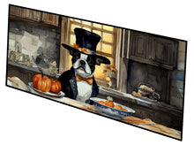 Load image into Gallery viewer, Boston Terrier Fall Kitchen Pumpkins Runner Mat 28x58