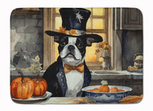 Load image into Gallery viewer, Boston Terrier Fall Kitchen Pumpkins Memory Foam Kitchen Mat